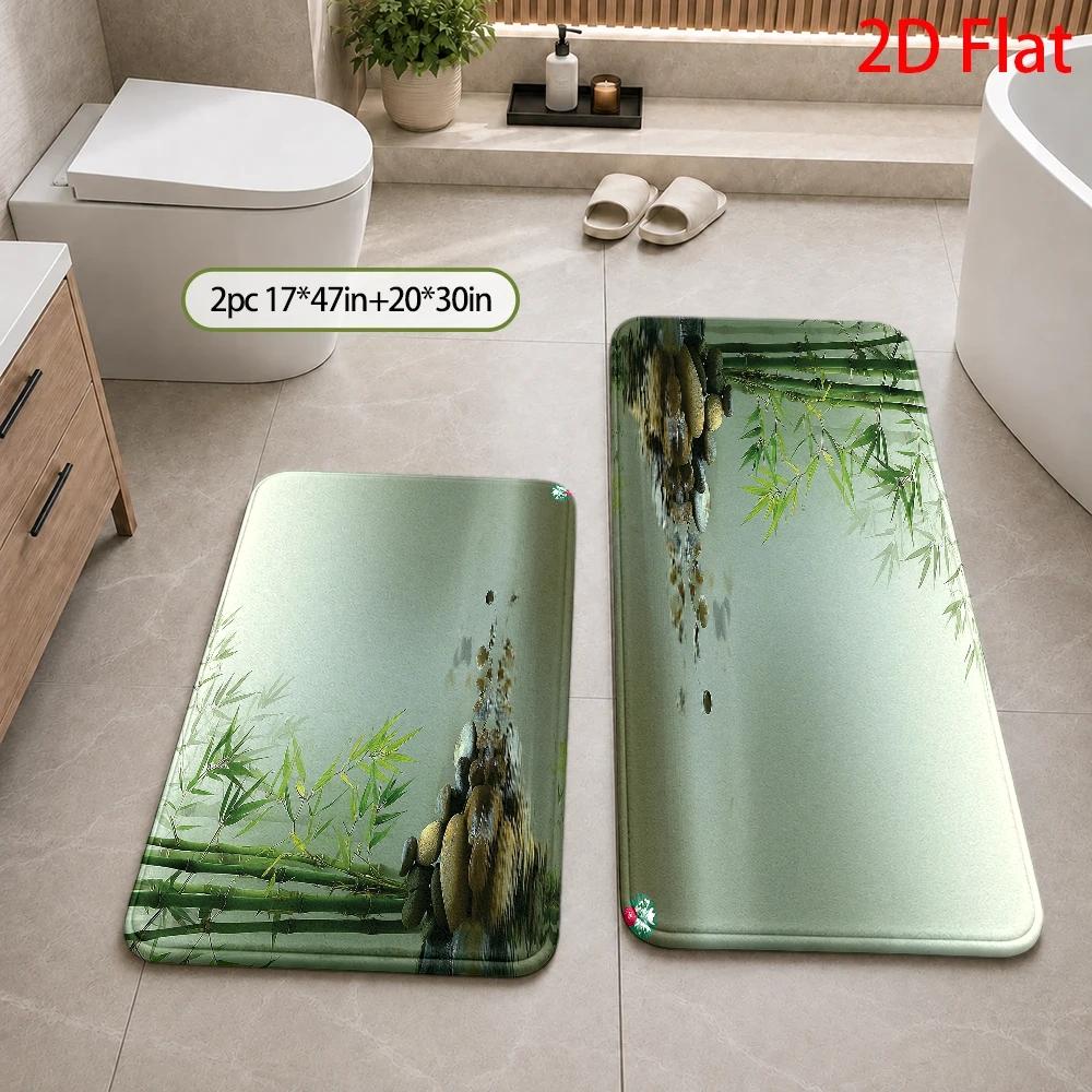 Waterproof Bathroom Bath Rug M - Bamboo Bath Mat 评论和价格