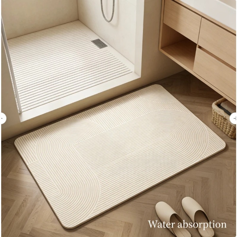 Bathroom Floor Mat Diatomite S - Bamboo Bath Mat 评论和价格