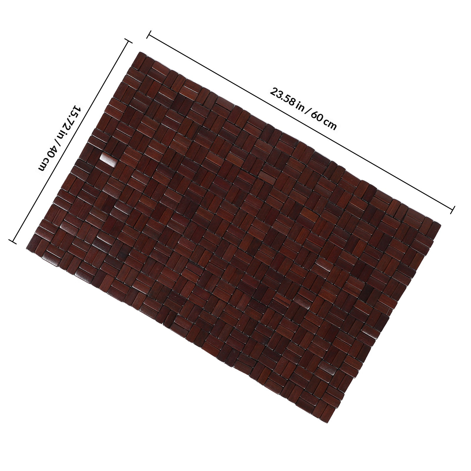 Foldable Bamboo Non-Slip Bath  - Bamboo Bath Mat 评论和价格