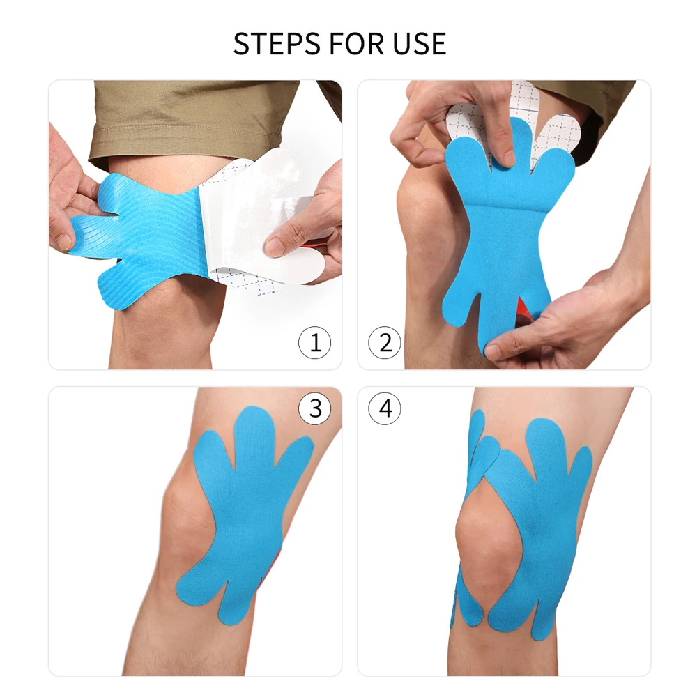 5PCS Precut Knee Kinesiology T - Sports Taping Precut 评论和价格