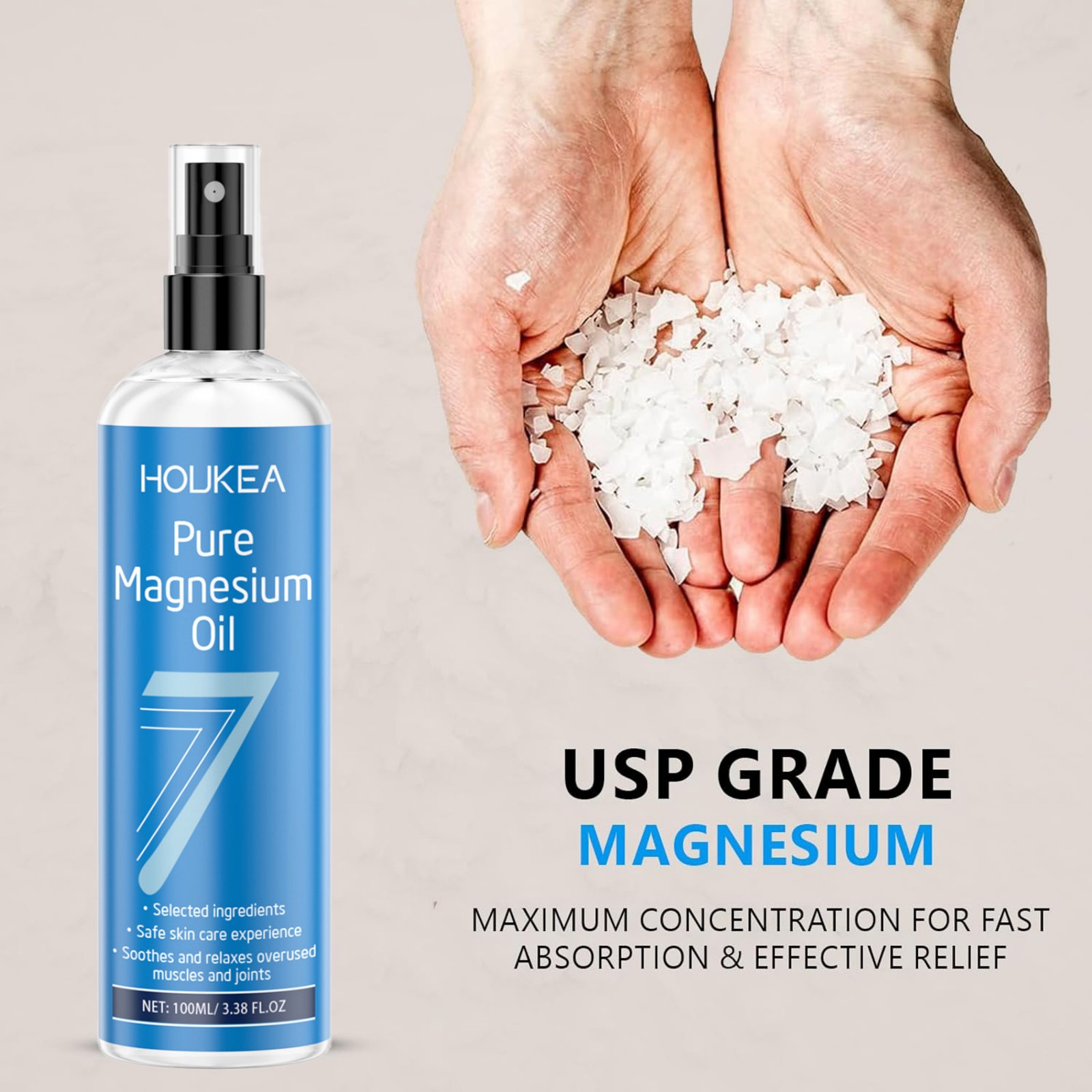Pure Magnesium Oil Spray 100ml - Bath Salts Magnesium 评论和价格